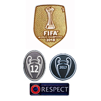 2017 UCL Champions&Honor 12 Cups&Respect&2017 Club World Cup Badges