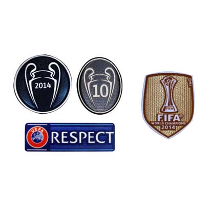 2014 UCL Champions & Honor 10 Cups & Respect & 2014 Club World Cup Badges